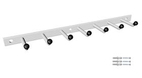 Cabide Multiuso Reforçado Pendurar Roupa E Objetos 7 Ganchos Branco