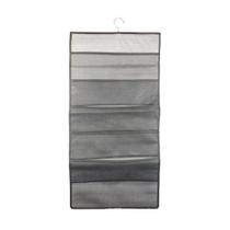 Cabide Organizador 15 Espaços Tecido Cinza Claro D0582