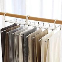 Cabide Organizador Inox Calças Camisas Blusas Roupa Social Guarda Roupa Suporte Divisória Gancho Cabide Organizador Inox Calças Camisas Blusas Roupa Social Guarda Roupa Suporte Divisória Gancho