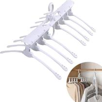 Cabide organizador magico 8 em 1 triplica guarda roupa multiplica espaco giratorio multifuncional dobravel cabideiro ara