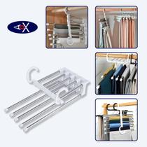 Cabide Organizador para Calças Saias Multifuncional Articulado Com Braços Deslizantes