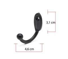 Cabide P/Roupa Cabides Gancho Parede Metal Kit 2 Pcs Barato