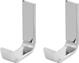 Cabide para Banheiro Cromado Inox Duas Unidades