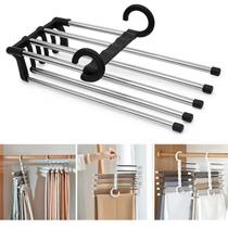 Cabide Para Calça 5 Em 1 Organizador Guarda Roupas Retrátil