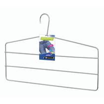 Cabide para Calça Triplo Calceiro Cromado Organização Roupa Armario Cabide para Calça Triplo Calceiro Cromado Organização Roupa Armario