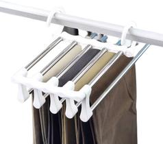 Cabide Para Calças Multiuso Inox Dobrável portátil Para Saias Blusas Bermudas Cabide de Metal - Clink