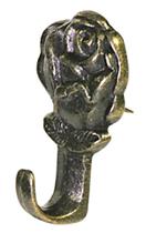 Cabide para fotos Hillman 122292 Rose Push Pin, latão antigo Cabide para fotos Hillman 122292 Rose Push Pin, latão antigo