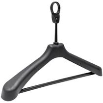 Cabide para Hotel Antifurto Social Organizador de Roupas Adulto Reforçado Plástico Preto Cabide para Hotel Antifurto Social Organizador de Roupas Adulto Reforçado Plástico Preto