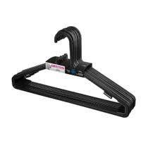 Cabide pendura mais 5 unidades preto sanremo Cabide pendura mais 5 unidades preto sanremo