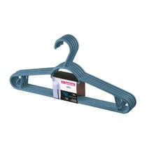 Cabide Plástico Adulto Pendura Mais Azul 40cm Easy Sanremo Leve 6 Pague 5