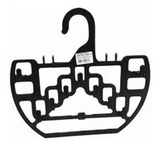 Cabide Plástico Multiuso Pendura Tudo Preto Cabide Plástico Multiuso Pendura Tudo Preto