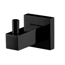 Cabide Porta Objetos Para Banheiro Stylos Preto Fosco