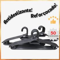 Cabide Premium Adulto Reforçado kit 50unidades.