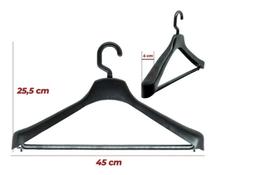 Cabide Preto Gancho Giratório - 10 Peças