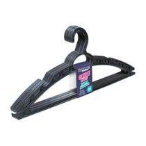 Cabide Preto Super Resistente C/05Pçs 40x16cm 25729 Arqplast