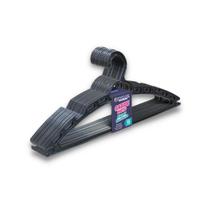 Cabide Preto Super Resistente de Plástico Preto Simples Conjunto de 100 Unidades