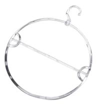 Cabide Redondo Giratório Acrílico - Kit com 5