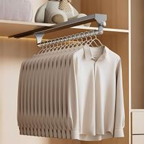 Cabide Retrátil Organizador De Roupas Calça E Camisa Tipo Gaveta Luxo 5245 Grafite