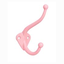 Cabide Rosa Duplo Com Dois Ganchos