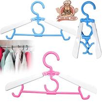 Cabide Roupa De Plastico Retratil Colors 36,5X18,5X17,5Cm - Bons Cheff