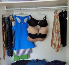 Cabide Roupas Aço Resistente Reforçado Sutiã / Gravatas Vertical Armário 8 Pontas