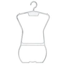 Cabide Silhueta Biquíni Adulto Organizador Expositor de Roupas Transparente Plástico