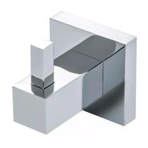 Cabide Simples Porta Toalhas Roupas Gancho Suporte Parede Banheiro Lavatório Lavabo Inox Cromado Metal Premium