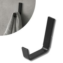 Cabide Stander Quadrado Preto Inox Alumínio Banheiro Fixação Dupla Cromado Resistente Até 5kg Cabide Stander Quadrado Preto Inox Alumínio Banheiro Fixação Dupla Cromado Resistente Até 5kg
