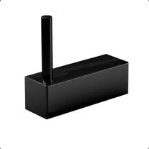 Cabide Suporte Quadrado Modelo Troia Preto Fosco Cabide Suporte Quadrado Modelo Troia Preto Fosco