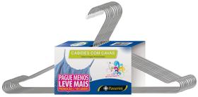 Cabide Tintureiro com Cava Cromado Organização Roupa Armario - Kit com 10 unidades Cabide Tintureiro com Cava Cromado Organização Roupa Armario - Kit com 10 unidades