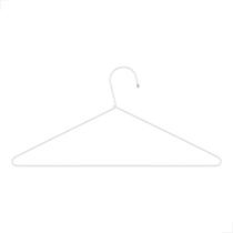 Cabide Tintureiro sem Cava Branco Kit com 6 unidades