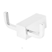 Cabide Toalha Banheiro Duplo Cromado Alta Qualidade Suporte