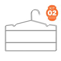 Cabide Triplo Calceiro Cromado Kit C/ 2 Pçs Cabide Triplo Calceiro Cromado Kit C/ 2 Pçs