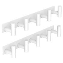 Cabide VAEHOLD Wall Mount 38x4x5 cm branco com 5 ganchos, pacote com 2 Cabide VAEHOLD Wall Mount 38x4x5 cm branco com 5 ganchos, pacote com 2
