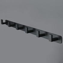 Cabide Vanloory Heavy Duty em aço inoxidável com 6 ganchos, preto