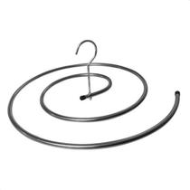 Cabide Varal Espiral Inox Redondo Para Secar Lençol Cobertor Prata