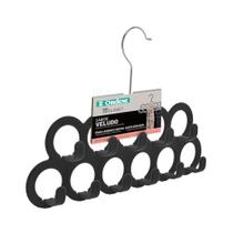 Cabide Veludo Preto P/ Lenços/Cintos