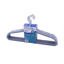 Cabide Veludo Slim Cinza Kit 10 pçs