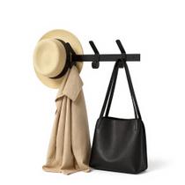 Cabideiro 3 Ganchos Parede Preto para Closet Cabideiro 3 Ganchos Parede Preto para Closet