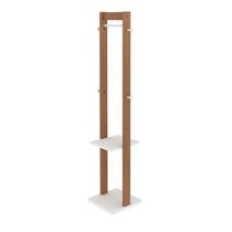 Cabideiro 43x165,5x33 cm Amêndoa/Branco Tecnomobili Cabideiro 43x165,5x33 cm Amêndoa/Branco Tecnomobili