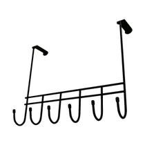 Cabideiro 6 Ganchos Para Porta Sem Furo Metais Massuia