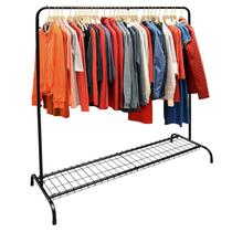 Cabideiro Arara De Roupas De Chão Com Sapateira Loja Quarto