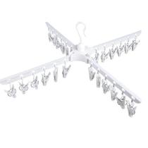 Cabideiro Articulado Branco Bracos Giro Ajustavel Organizador Roupas Suporte Resistente Espaço Economia