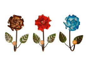 Cabideiro de 2 ganchos Flor