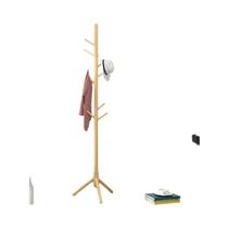 Cabideiro De Chão Em Madeira Maciça Simples Para Secagem De Roupas E Pendurar Bolsas Cabideiro De Chão Em Madeira Maciça Simples Para Secagem De Roupas E Pendurar Bolsas