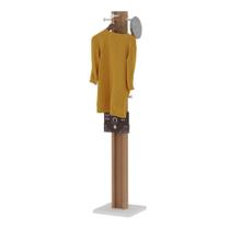 Cabideiro De Chão Multimóveis Vcr35004 Amêndoa/Branco