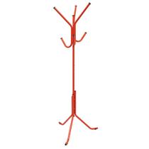 Cabideiro De Chão Pintura Eletrostática Vermelho Brilhante