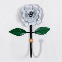 Cabideiro de Parede Cabide Para Toalha 1 Gancho Flor Branca Cabideiro de Parede Cabide Para Toalha 1 Gancho Flor Branca