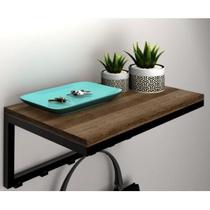 Cabideiro de Parede Com 6 Ganchos E Prateleira Line Cabideiro de Parede Com 6 Ganchos E Prateleira Line