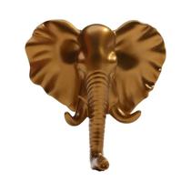 Cabideiro De Parede Decorativo Com Formato De Cabeça De Animal: Cavalo, Girafa, Alce, Elefante -